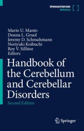 book Handbook of the Cerebellum and Cerebellar Disorders