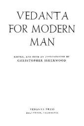 book Vedanta for Modern Man