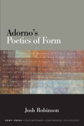 book Adorno's Poetics of Form