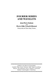 book Fourier Series and Wavelets