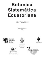 book Botánica sistemática Ecuatoriana