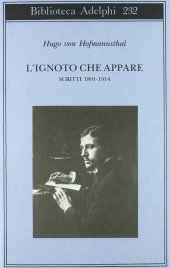 book L'ignoto che appare. Scritti 1891-1914