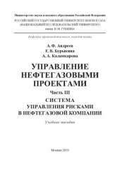 book Управление нефтегазовыми проектами. Часть III. Система управления рисками в нефтегазовой компании