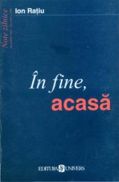 book În fine, acasă: note zilnice, Decembrie 1989-Decembrie 1990