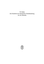 book Zur Geschichte der teleologischen Naturbetrachtung bis auf Aristoteles