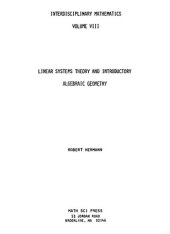 book Lnear systems theory and introductory algebraic geometry