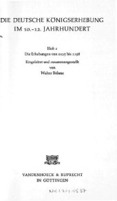 book Die Erhebungen von 1125 bis 1198