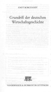 book Grundriß der deutschen Wirtschaftsgeschichte