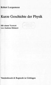 book Kurze Geschichte der Physik