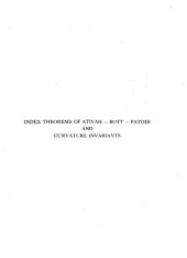 book Index Theorems of Atiyah — Bott — Patodi and Curvature Invariants