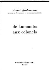 book De Lumumba aux colonels