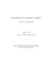 book Introduction to Computer Graphics