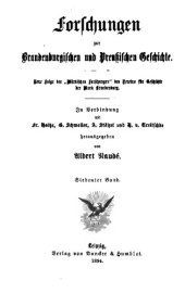 book Forschungen zur Brandenburgischen und Preußischen Geschichte (Neue Folge der "Märkischen Forschungen" des Vereins für Geschichte der Mark Brandenburg