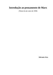 book Introdução ao pensamento de Marx - (Notas de um curso de 1958)