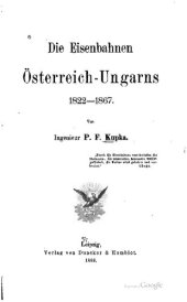 book Die Eisenbahnen Österreich-Ungarns 1822-1867