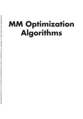 book MM Optimization Algorithms