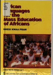 book African languages for the mass education of Africans