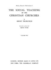 book The Social Teaching of the Christian Churches