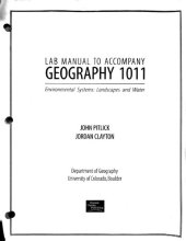 book Lab Manual to Accompany Geography 1011: Environmental Systems: Landscapes and Water