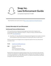 book Snapchat Law Enforcement Guide