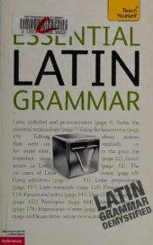 book Teach Yourself Essential Latin Grammar