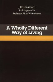 book A Wholly Different Way of Living