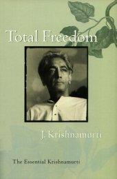 book Total Freedom: The Essential Krishnamurti