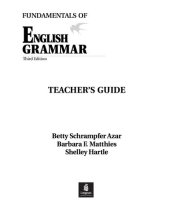 book Fundamentals of English Grammar, Teacher's Guide (Book & CD-ROM)