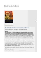 book The Oxford Handbook of Communist Visual Cultures