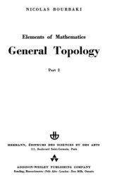 book Elements of Mathematics: General Topology, Pt.2