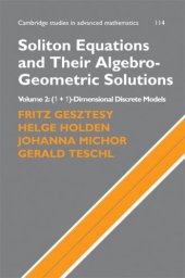 book Soliton Equations and Their Algebro-Geometric Solutions: Volume 2, (1+1)-Dimensional Discrete Models