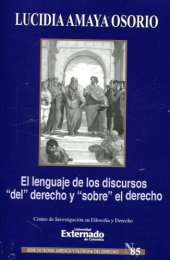 book El lenguaje de los discursos "del" derecho y "sobre" el derecho (2017)