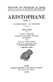 book Aristophane, Tome IV: Les thesmophories - Les grenouilles