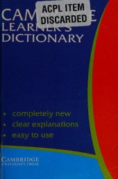 book Cambridge Learner's Dictionary