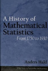 book A History of Mathematical Statistics from 1750 to 1930