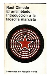 book El antimétodo: introducción a la filosofía marxista