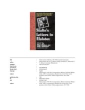 book Stalin's Letters to Molotov: 1925-1936 (Annals of Communism Series)