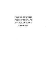 book Psychodynamic psychotherapy of borderline patients