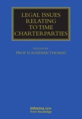 book Legal Issues Relating to Time Charterparties