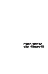 book Manifesty dla filozofii