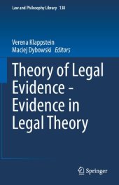 book Theory of Legal Evidence - Evidence in Legal Theory