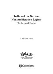 book India and the Nuclear Non-proliferation Regime. The Perennial Outlier
