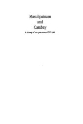 book Masulipatnam and Cambay: A history of two port-towns, 1500-1800