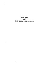 book The Raj and the Simla Hill States: Socio-economic problems, agrarian disturbances and paramountcy