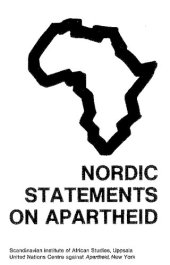 book Nordic Statements on Apartheid