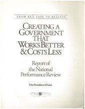 book From Red Tape to Results: Creating a Government that Works Better & Costs Less:  Al Gore Report