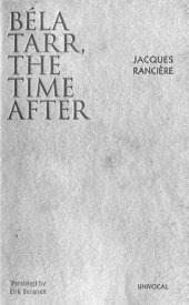 book Béla Tarr, the time after