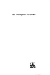 book The contemporary conservative : selected writings