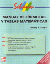 book Manual de fórmulas y tablas matemáticas