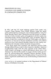 book Perceptions of Cuba: Canadian and American Policies in Comparative Perspective